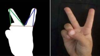 Zafer işareti kimlik tespitinde kullanılabilir mi?