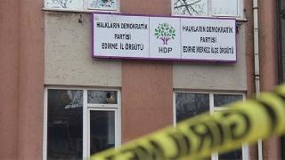 HDP Edirne İl Başkanlığı binasına silahlı saldırı