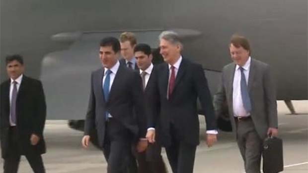 İngiltere Dışişleri Bakanı Hammond Erbil'de