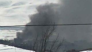 Yüksekova'dan top atışları ve dumanlar yükseliyor