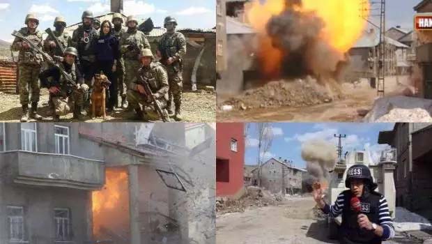 Yüksekova'dan ısmarlama savaş görüntüleri