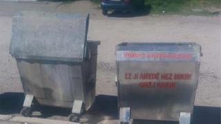 Çöp konteyneri 'örgüt propagandası' sayıldı