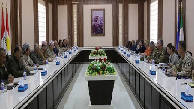 Başkan Barzani, İtalya Savunma Bakanı ile bir araya geldi