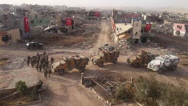Nusaybin de yerle bir