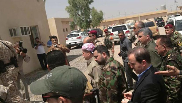 Başkan Barzani cephede