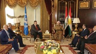 Başkan Barzani BM heyetiyle Musul operasyonun görüştü