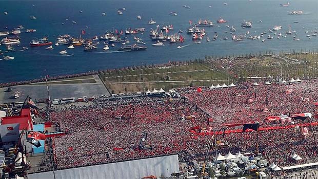 Yenikapı'daki mitinge kaç kişinin katıldığı açıklandı