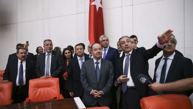Başkan Barzani TBMM'yi ziyaret etti