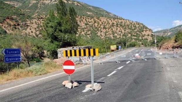Dersim-Pülümür karayolu ulaşıma kapatıldı