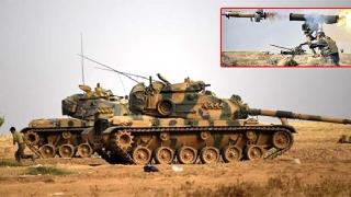 Cerablus'ta Türk tanklarını Rus yapımı 'kornet' tanksavarla vuruldu