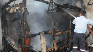 Cizre'de korkutan yangın