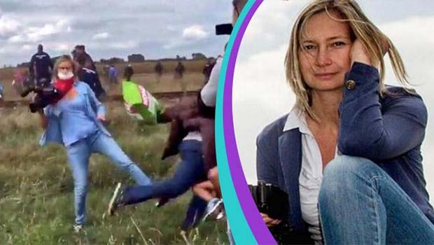 Mültecilere tekme atan Macar kameramana ödül!