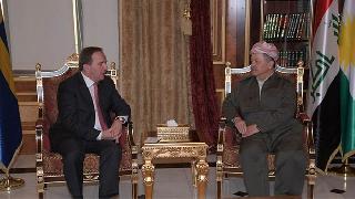  Barzani, İsveç Başbakanı Löfven'i kabul etti