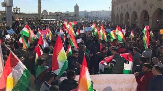 Erbil'de Goranlı parlamentere protesto