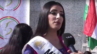 Kurdistan güzellik kraliçesi'nden sığınmacılara 500 ev sözü