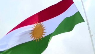 Kerkük kalesinde dev Kürdistan bayrağı