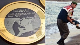 Finlandiya ulusal parasında Alan Kurdi'nin resmi