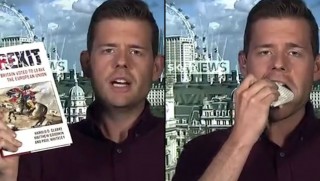 Canlı yayında kendi kitabını yedi