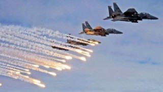 Telafer'e hava bombardımanı başladı