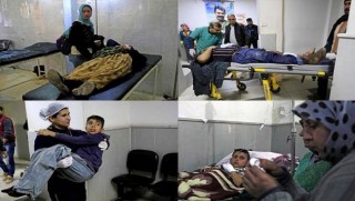 Afrin Hastanesi sivillerle doldu