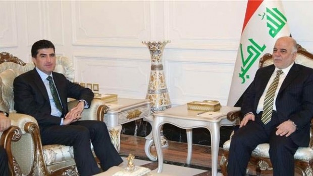 Başbakan Barzani Abadi ile görüştü
