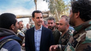 Beşar Esad uzun zaman sonra orada ortaya çıktı