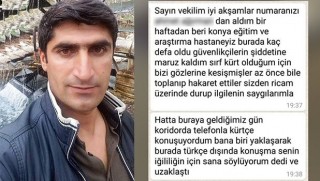 Hastanede Türkçe dışında bir dil konuşmak yasak