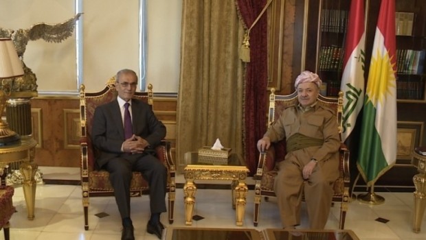 Başkan Barzani, Necmedîn Kerîm'i kabul etti