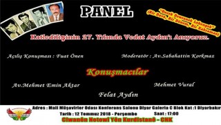 Katledilişinin 27. yılında Vedat Aydın'ı anma paneli