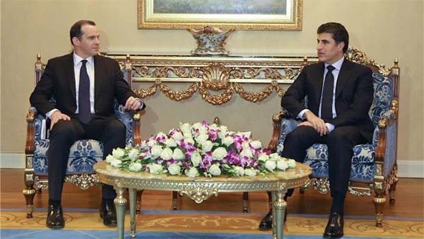 Başbakan Barzani ile Brett McGurk bir araya geldi