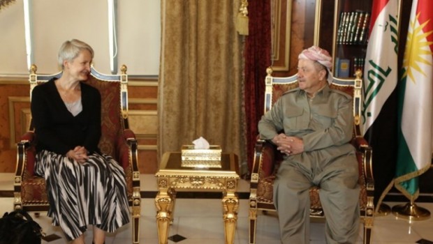 Başkan Barzani'yi ziyaret eden Alman Başkonsolosu'ndan devam mesajı!