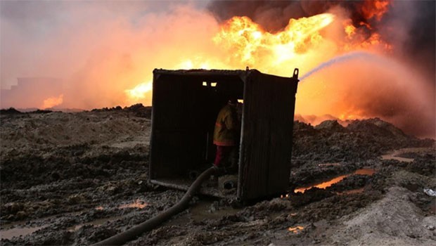 Musul'da 4 yıl aradan sonra petrol üretimine başlandı