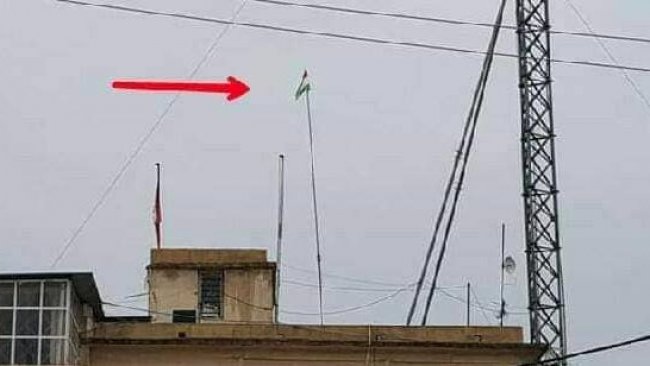 Iraklı güçlerden Kerkük'te Kürdistan bayrağına saygısızlık