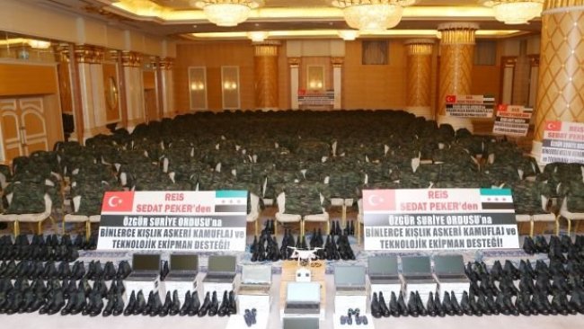 Organize suç örgütü liderinden ÖSO'ya askeri teçhizat