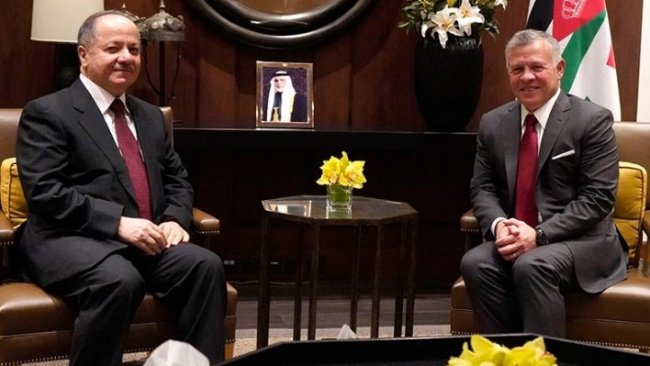 Başkan Mesud Barzani, Kral II. Abdullah ile bir araya geldi