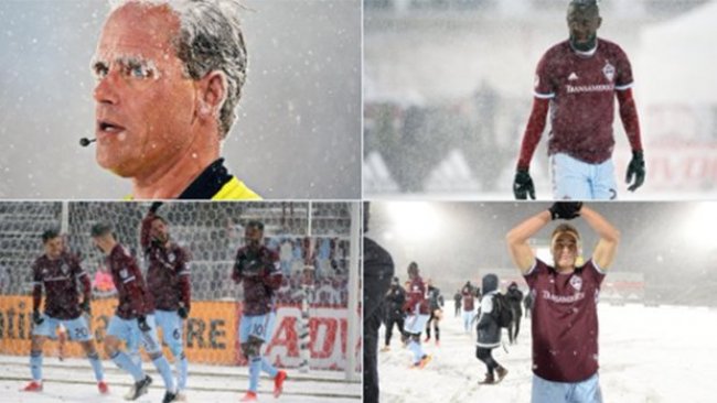 ABD futbol liginde -7 derecede oynanan maç tarihe geçti