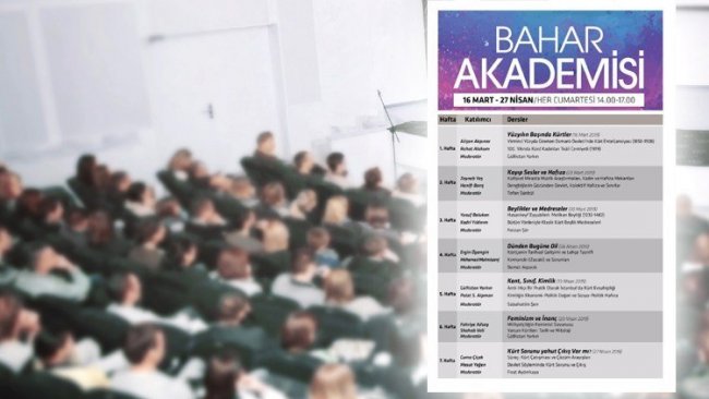 Kürdoloji çalışmaları için ‘Bahar Akademisi’ başlıyor