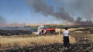 Kürtlere ait ekinler Iraklı güçlerin gözleri önünde ateşe veriliyor