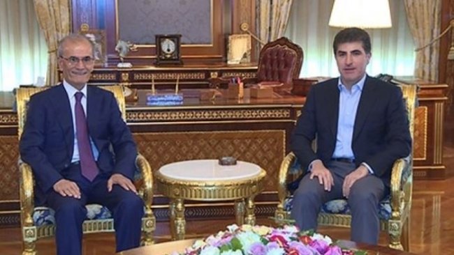 Neçirvan Barzani, Necmeddin Kerim'i kabul etti