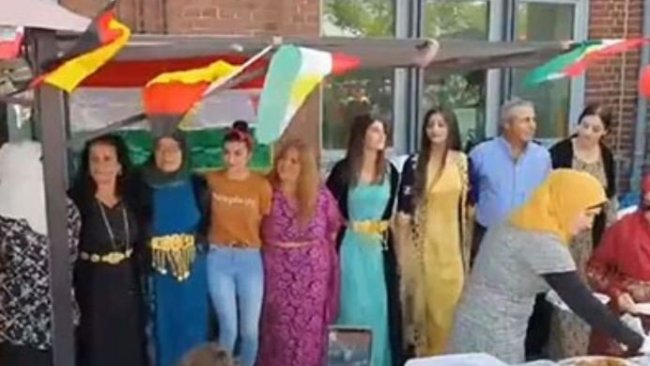 Almanya'da 'Kürtlerin devleti yok' diyerek Kürdistan Bayrağı'nı engellemek istediler