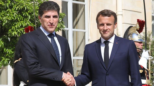 Başkan Neçirvan Barzani: Macron büyük memnuniyet duydu