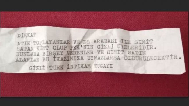 İzmir'de evlere TİT imzalı tehdit mesajı