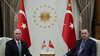 Erdoğan ve Mike Pence görüşmesi sona erdi