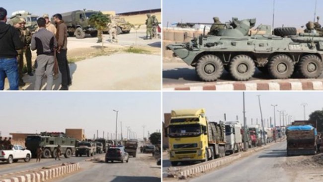Rusya'dan YPG'ye 40 araçlık askeri yardım