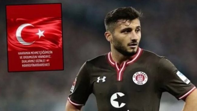 Türk futbolcu 'Rojava' paylaşımları nedeniyle takımdan kovuldu