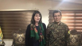 DSG Komutanı Mazlum Kobane, ABD’li komisyon yetkilisiyle görüştü