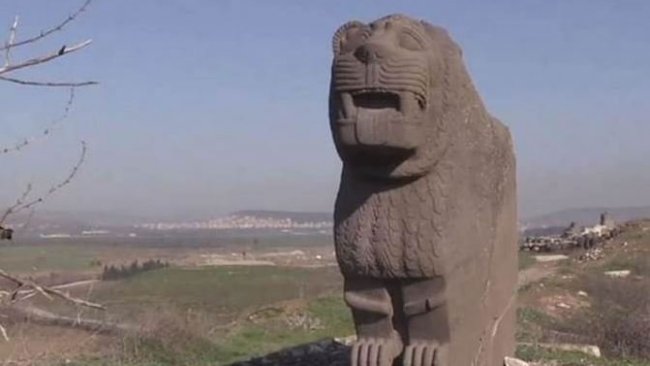 Kürt kentinde 3 bin yıllık aslan heykeli çalındı