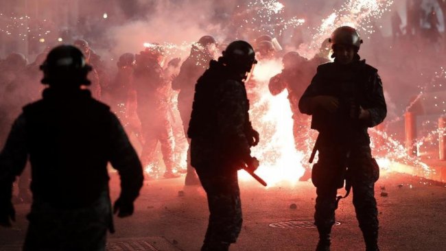 Lübnan′daki protestolarda şiddetli çatışma