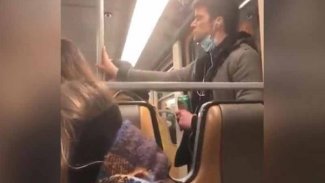 Tükürüğünü tutunma borusuna süren adam gözaltına alındı