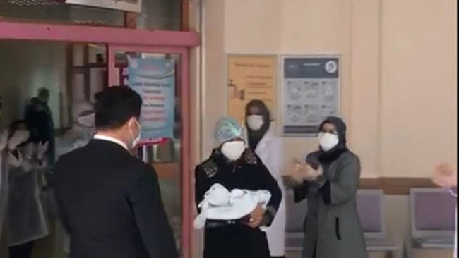 Bingöl'de koronavirüs hastası olan 15 günlük bebek taburcu oldu